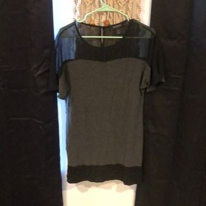Black mini dress or tunic top